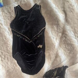 Black Velvet Women's Leotard alpha factor adult small
